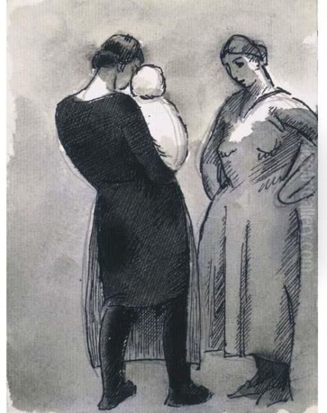 Deux Femmes Au Poupon - view 1