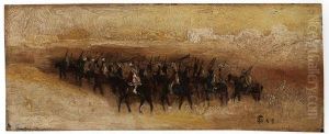 Arabische Reiter In Der Wuste by Frederick Goodall