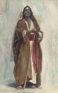 Portrait Of A Nubian by Frederick Goodall