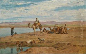 Waiting For The Dahabeyah On The Banks Of The Nile by Frederick Goodall