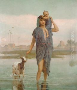 Leaving The Village by Frederick Goodall