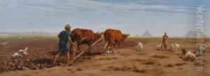 Egyptian Ploughing Scene by Frederick Goodall