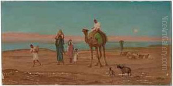 Returning From The Waterhole - view 1