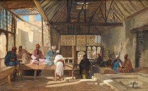 Interior Of A Coffee Shop, Cairo