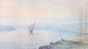 Fishing On The Banks Of The Nile by Frederick Goodall