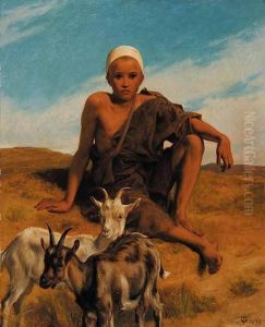 Boy With Goats