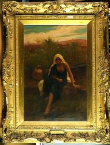 Giovane Portatore D'acqua A Riposo by Frederick Goodall