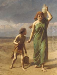 'she Departed, And Wandered In The Wilderness Ofbeer-sheba by Frederick Goodall