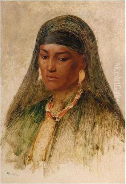 Study Of A Bedouin Girl - view 1