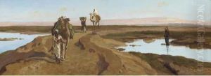 A Bedouin Forage Party by Frederick Goodall