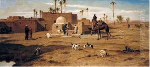 The Village Well by Frederick Goodall