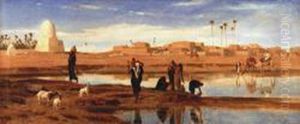Gathering Water On The Nile by Frederick Goodall