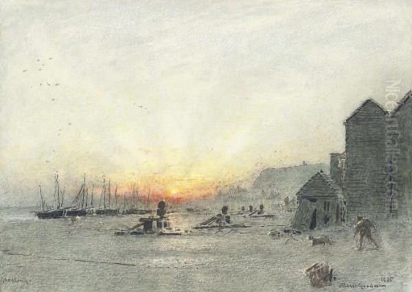 Hastings At Sunset - view 1