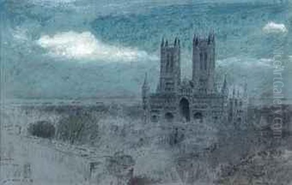 Lincoln Cathedral In The Evening Light - view 1