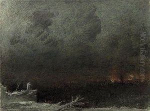 The City Of The Plains by Albert Goodwin