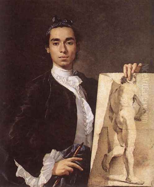 Portrait of the Artist Holding a Life Study - view 1