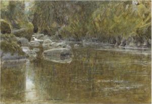 The Fairy Glen, Bettws-y-coed, Wales by Albert Goodwin