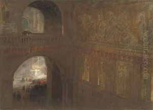 The Interior Of St. Mark's, Venice by Albert Goodwin