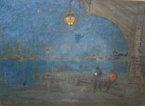 The Ferry, Portsmouth by Albert Goodwin