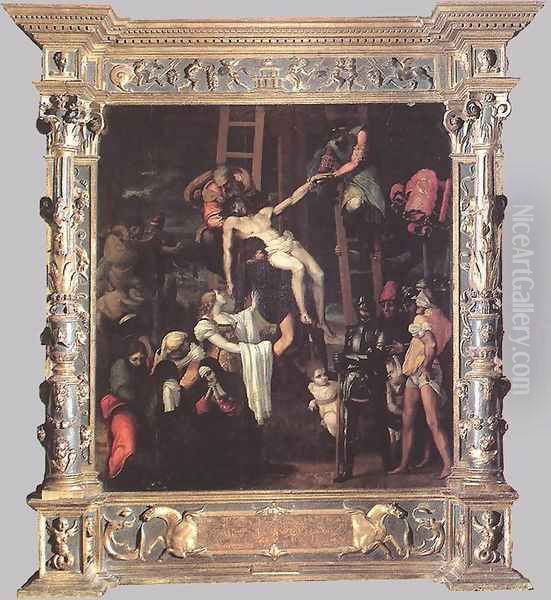 Descent from the Cross (with original frame) 1547 - view 1