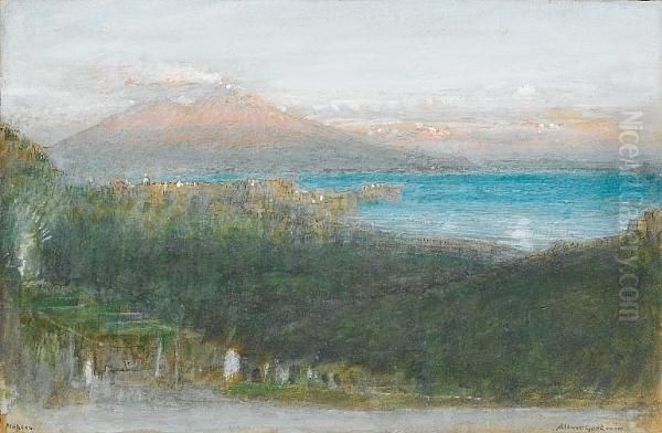 Morning Light, The Bay Of Naples, Signed And Inscribed - view 1