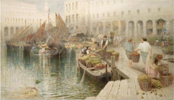 The Venetian Fruit Market - view 1