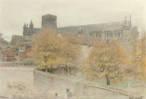 St Albans, Hertfordshire by Albert Goodwin