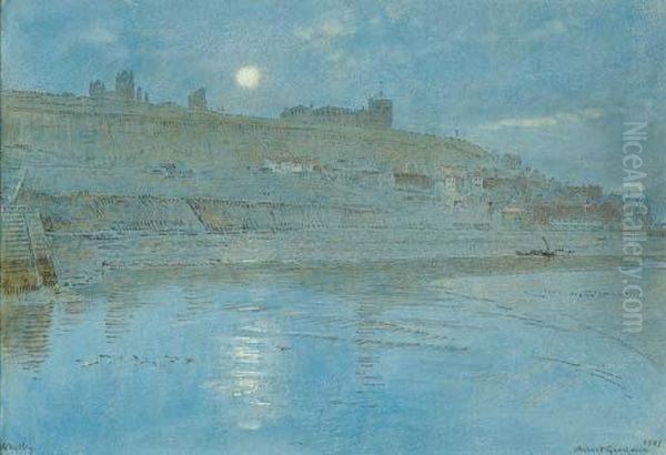 Whitby By Moonlight - view 1