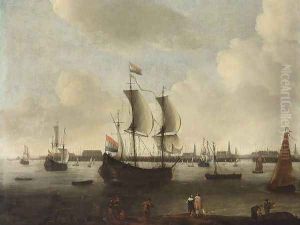 Extensive View of a City 1650-55 by Hendrik van Minderhout