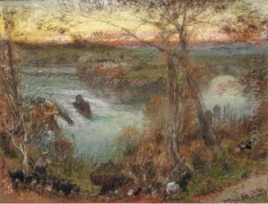 Schaffhausen by Albert Goodwin