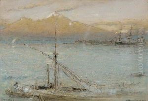 Vesuvius, Naples, Italy by Albert Goodwin