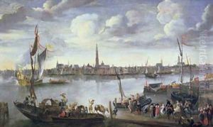 Antwerp from the Further Bank of the Scheldt