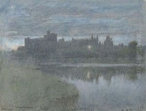 Windsor Castle, Early Morning by Albert Goodwin