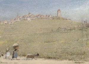 Romont, Switzerland by Albert Goodwin