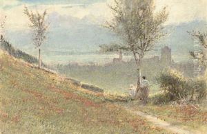 Lake Thun, Switzerland by Albert Goodwin