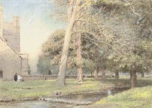 The Hospital Of St Cross, Winchester by Albert Goodwin