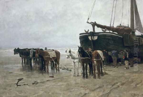 Boat on the Beach at Scheveningen, 1876 - view 1