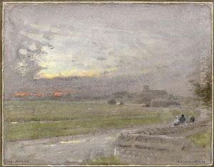 Cley, Norfolk by Albert Goodwin