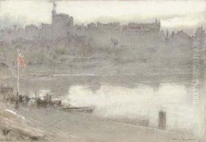 The Rowing Club, Windsor by Albert Goodwin