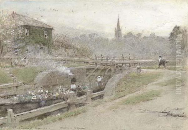 The Steamboat Excursion On The Thames At Marlow - view 1