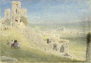 Corfe Castle by Albert Goodwin