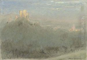 Corfe Castle by Albert Goodwin