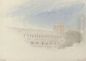 St Albans Cathedral by Albert Goodwin