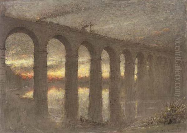 Berwick Bridge, Dawn - view 1