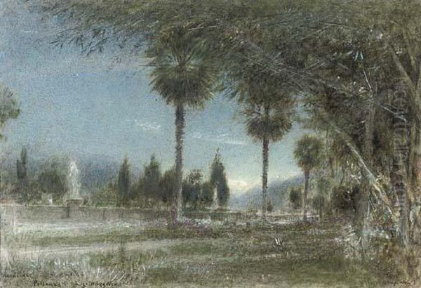 Moonlight In The Gardens, Pallanza, Lago Maggiore - view 1