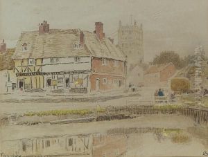 Tewkesbury by Albert Goodwin
