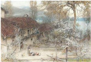 Baveno, Lake Maggiore by Albert Goodwin