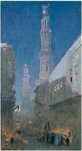 An Arabian Night - Cairo by Albert Goodwin