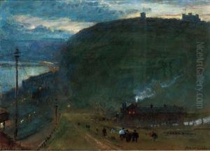 Dover At Night by Albert Goodwin