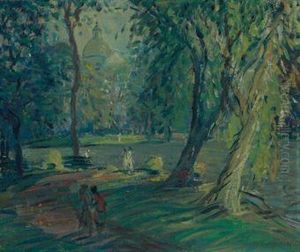 Summertime, Boston Public Gardens by Arthur C. Goodwin